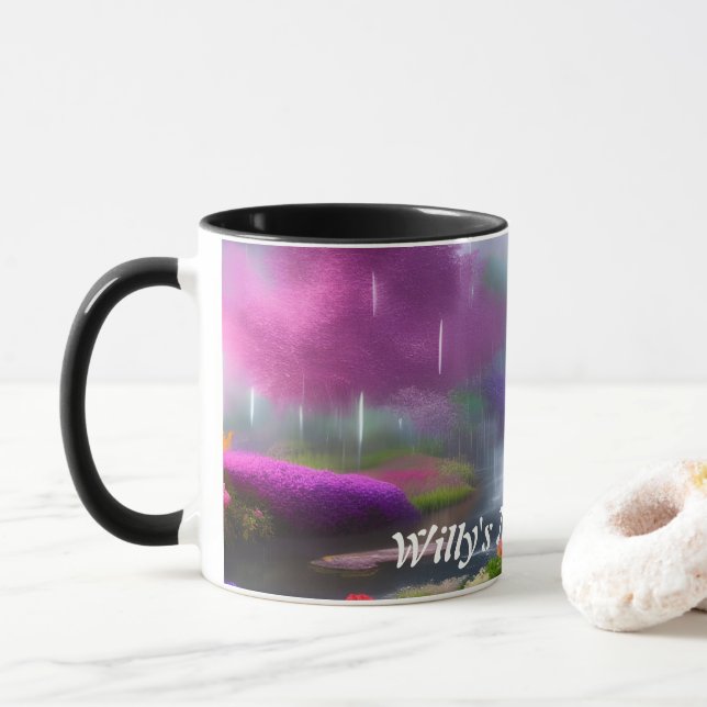 Willy's Morning Tea Personalized Customizable Mug (With Donut)