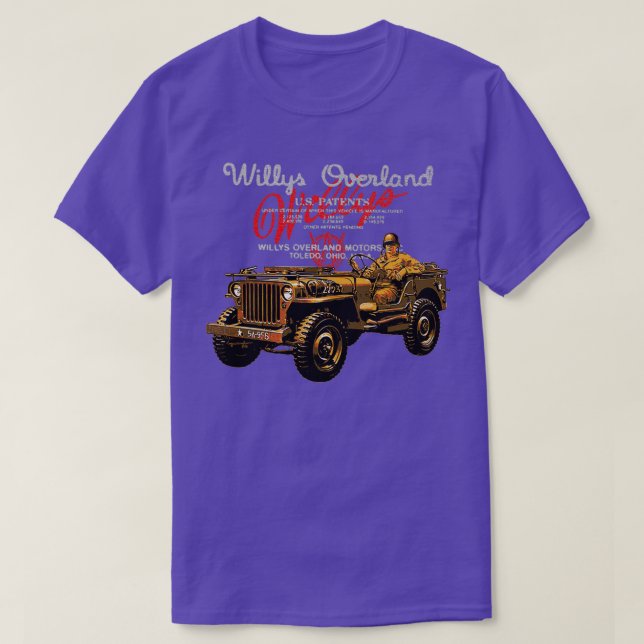 Willys Overland  (2)  T-Shirt (Design Front)