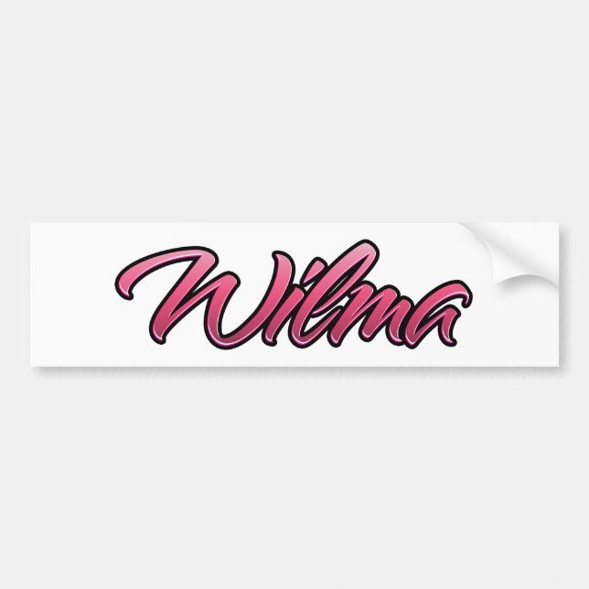 Wilma faded pink Aufkleber Sticker (Front)