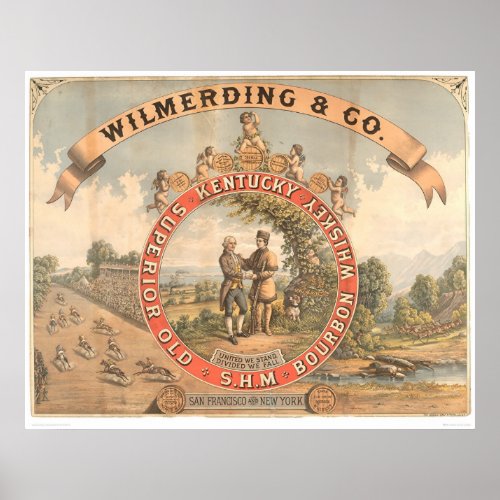 Wilmerding  Co Kentucky Whiskey 1855A Poster
