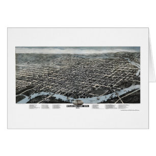 Wilmington, DE Panoramic Map - 1874 Cards