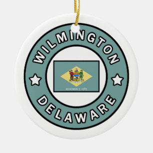 Wilmington Delaware Ceramic Ornament