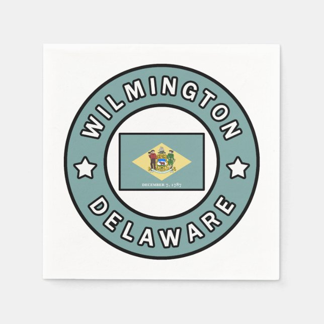 Wilmington Delaware Napkins (Front)