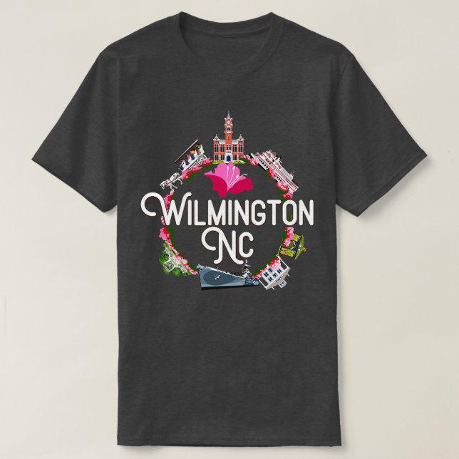 WILMINGTON NC T-Shirt (Design Front)