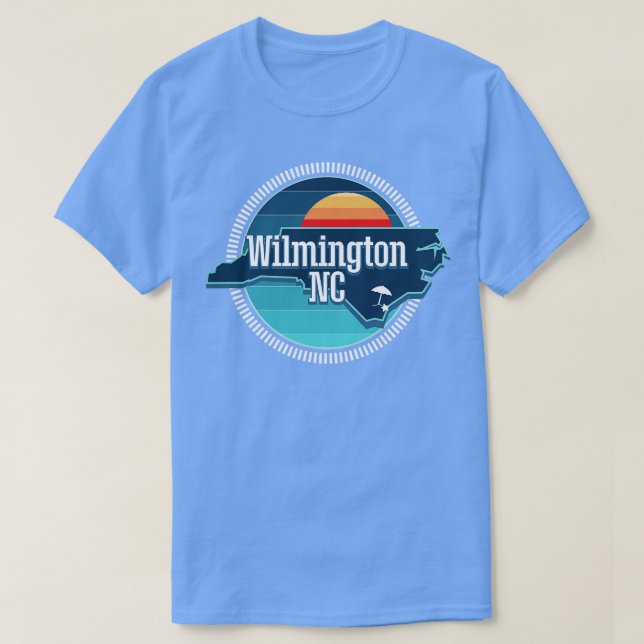 Wilmington NC The BLUE T-Shirt (Design Front)