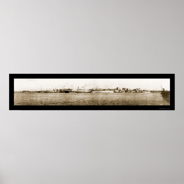 Wilmington NC Water Photo 1918 Poster (Front)