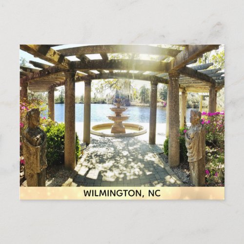 Wilmington North Carolina Airlie Gardens Pergola Postcard