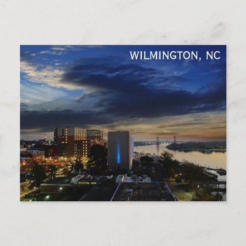 Wilmington North Carolina Cape Fear River Travel Postcard