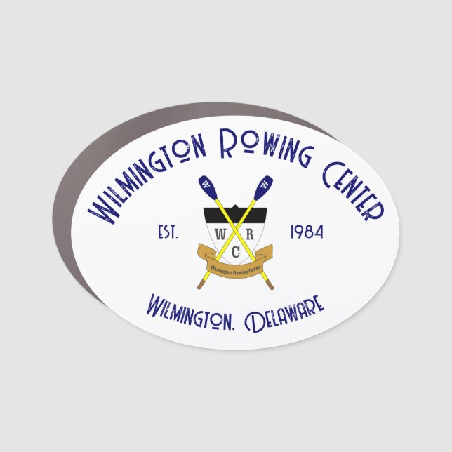 Wilmington Rowing Center Car Magnet - 3 Sizes (Front)