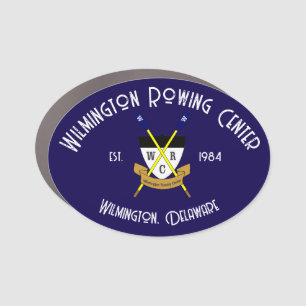 Wilmington Rowing Center Car Magnet Blue - 3 Sizes