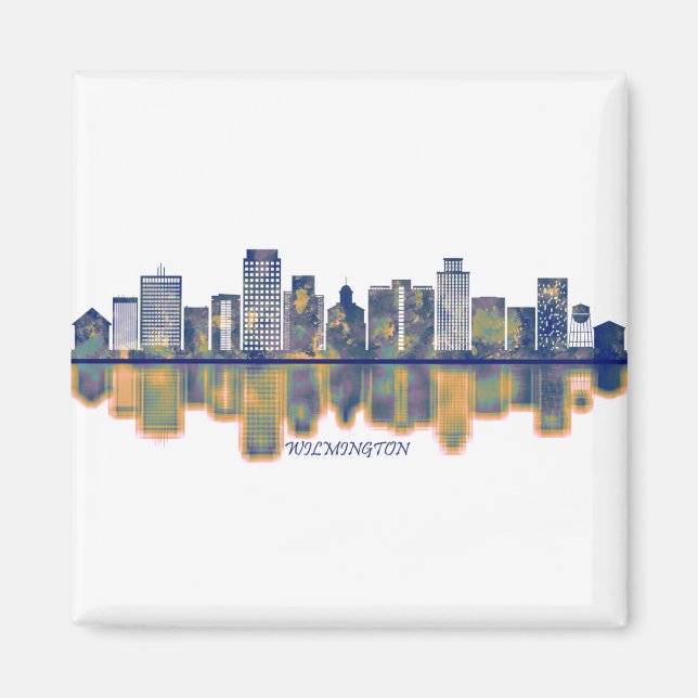 Wilmington Skyline Magnet (Front)