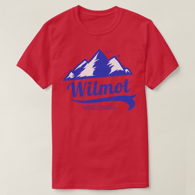 Wilmot Mountain ski Wisconsin T-Shirt (Design Front)