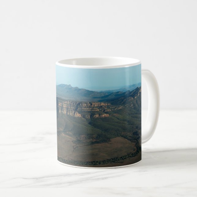 Wilpena Pound from the air, Ikara-Flinders Ranges Coffee Mug (Front Right)