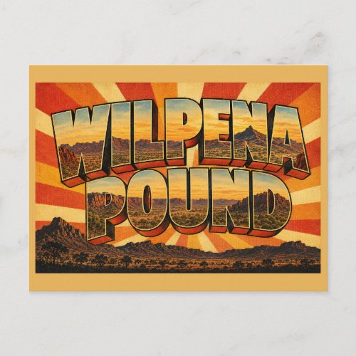 Wilpena Pound South Australia Outback Amphitheatre Postcard