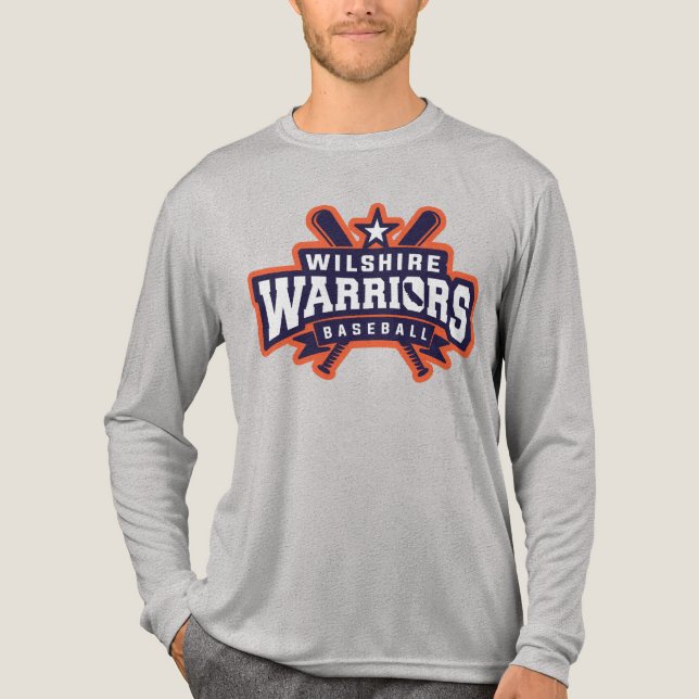 Wilshire Warriors Baseball League Logo Tri-Blend Shirt (Front)