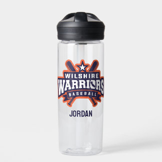 Wilshire Warriors Baseball League Logo Water Bottle