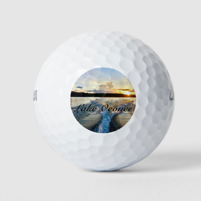 Wilson 500 Golf Ball with Lake Oconee Photo Design (Front)