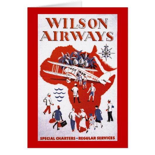 Wilson Airways ~ Africa Cards (Front)