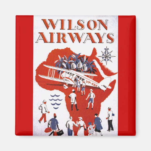 Wilson Airways ~ Africa Magnet (Front)