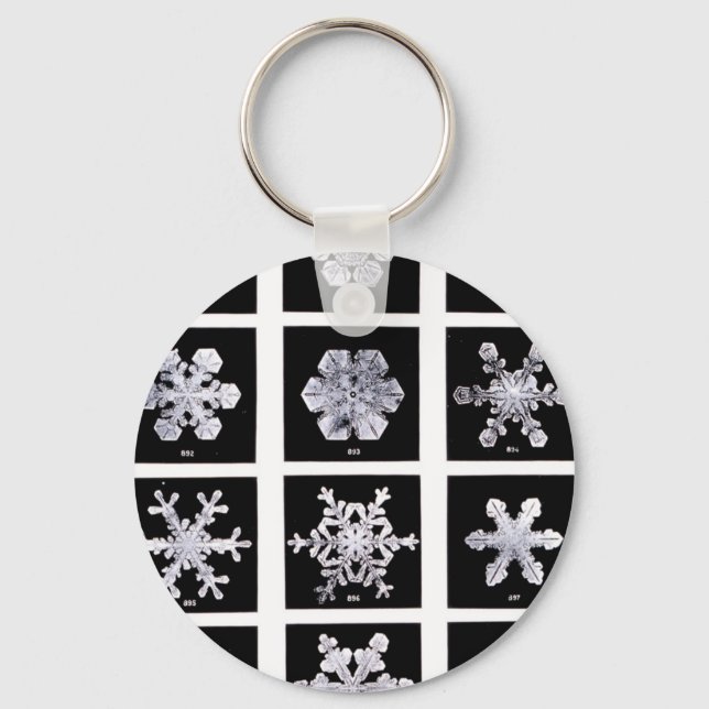 Wilson Bentley Snowflakes Keychain (Front)