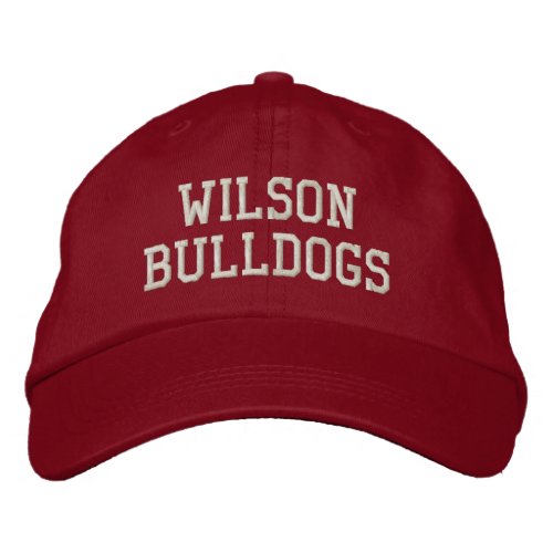  WILSON BULLDOGS EMBROIDERED BASEBALL CAP