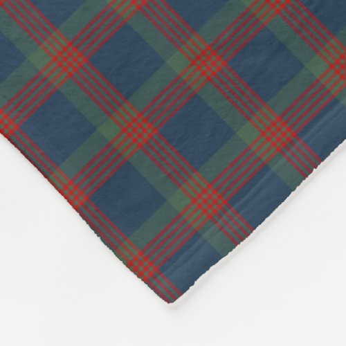 Wilson Clan Blue Green and Red Tartan Fleece Blanket