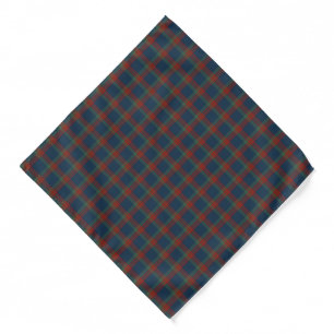 Wilson Clan Tartan Blue, Green and Red Plaid Bandana