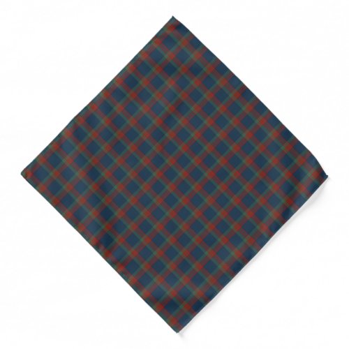 Wilson Clan Tartan Blue Green and Red Plaid Bandana