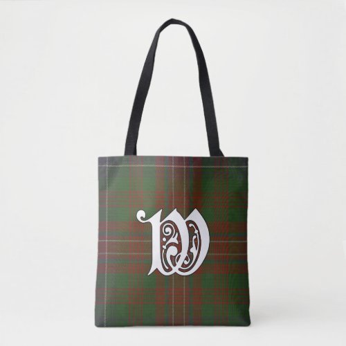 Wilson Clan Tartan Monogram Tote Bag