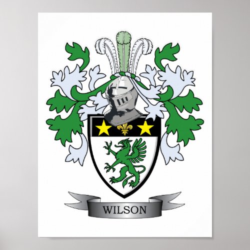 Wilson Coat of Arms Poster