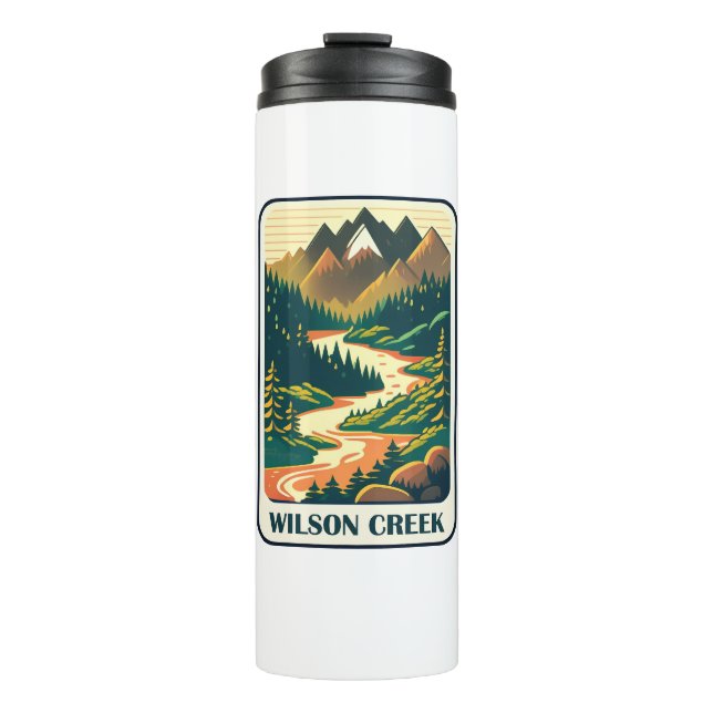 Wilson Creek North Carolina Colors Thermal Tumbler (Front)