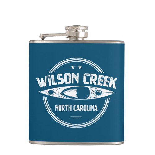 Wilson Creek North Carolina Kayaking Flask