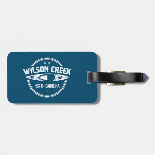 Wilson Creek North Carolina Kayaking Luggage Tag