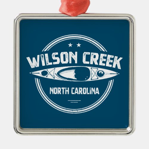 Wilson Creek North Carolina Kayaking Metal Ornament