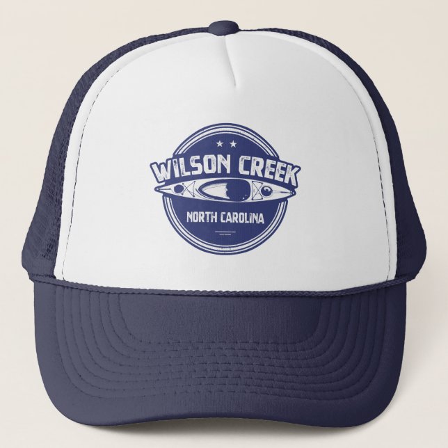 Wilson Creek North Carolina Kayaking Trucker Hat (Front)
