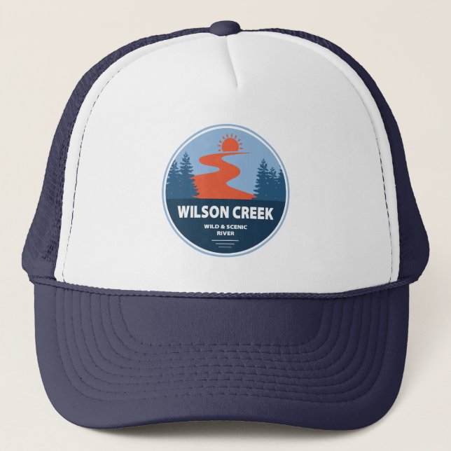 Wilson Creek Wild And Scenic River North Carolina Trucker Hat (Front)