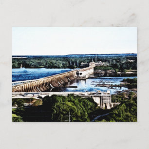 Wilson Dam - Alabama Postcard