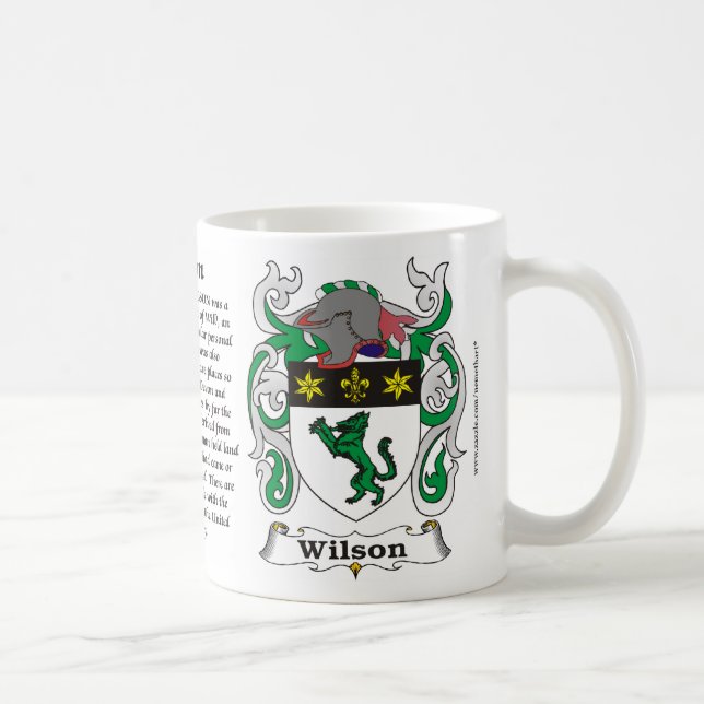 Wilson Family Coat of Arms Mug (Right)