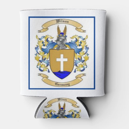  Wilson Family Crest Coat of Arms Can Cooler