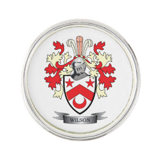 Wilson Family Crest Coat of Arms Pin
