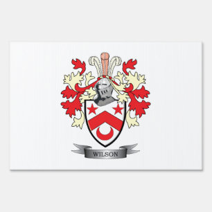 Wilson Family Crest Coat of Arms Sign