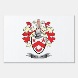 Wilson Family Crest Coat of Arms Sign