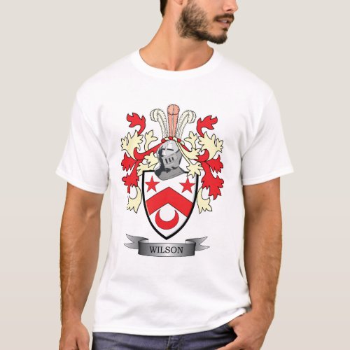 Wilson Family Crest Coat of Arms T_Shirt