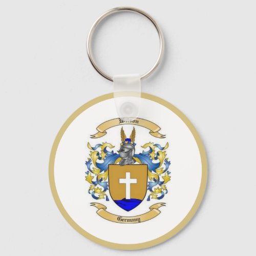  Wilson Family Crest German Clan    Keychain