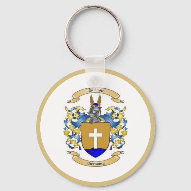  Wilson Family Crest [German Clan]    Keychain (Front)