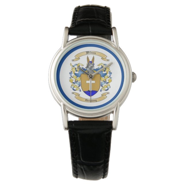 Wilson Family Crest [German ] Watch (Front)