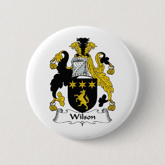 Wilson Family Crest Pinback Button
