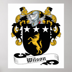 Wilson Family Crest Poster
