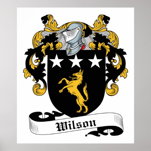 Wilson Family Crest Poster