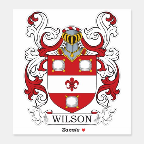 Wilson Family Crest Sticker